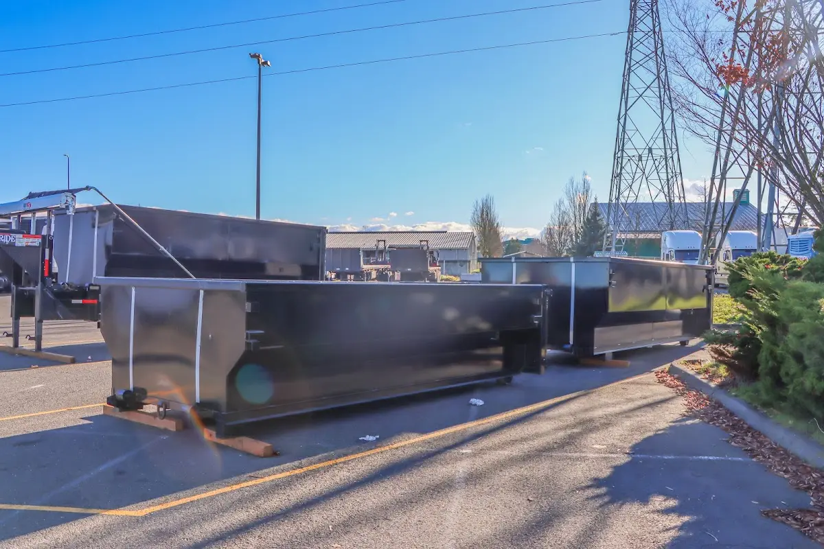 Roll-off dumpster ready for waste disposal at job site for Estate Cleanout Dumpster Rental in Mira Monte